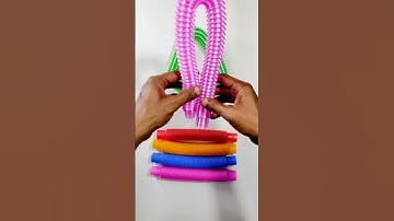 Style Creation ASMR Crunchy POP TUBE #diy #satisfyingvideo #relaxing#oddasmr #naturalcolor #creative