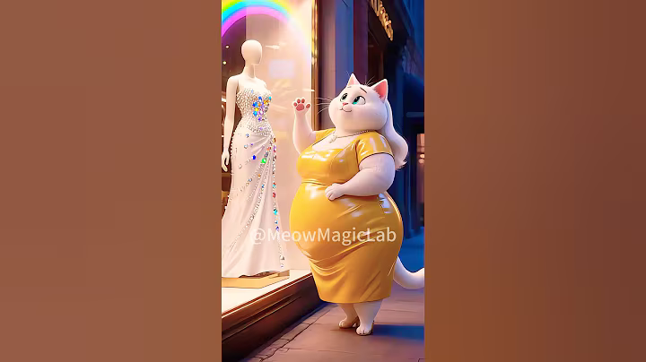 The Cat's Transformation, The Struggle of a Fat Cat #ai #cartoon #cat #funny #cats  #animals #pets