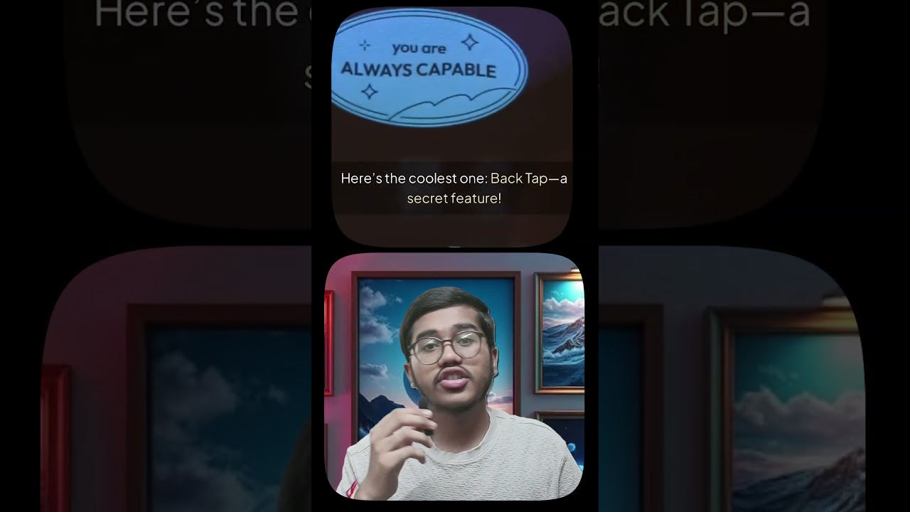 How to use iphone back double tap feature easily 🤯 