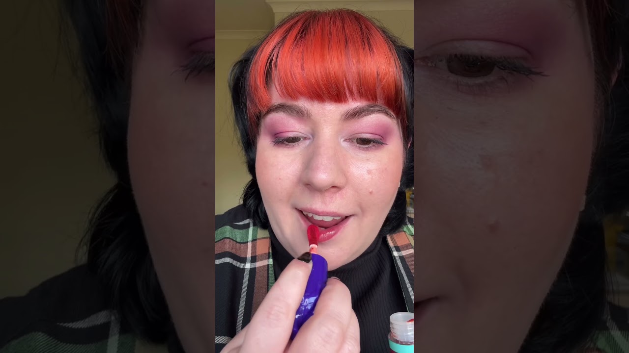 NYX x Wednesday Lip Oil try on. Available now from Priceline & Chemist Warehouse. *gifted