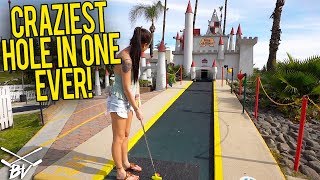 WORLD'S LUCKIEST MINI GOLF HOLE IN ONE! - ONE IN A MILLION CRAZY HOLE IN ONE!