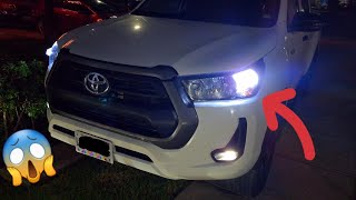 Cambiando luces originales por luces led TOYOTA HILUX SR 2023 | MICHAEL