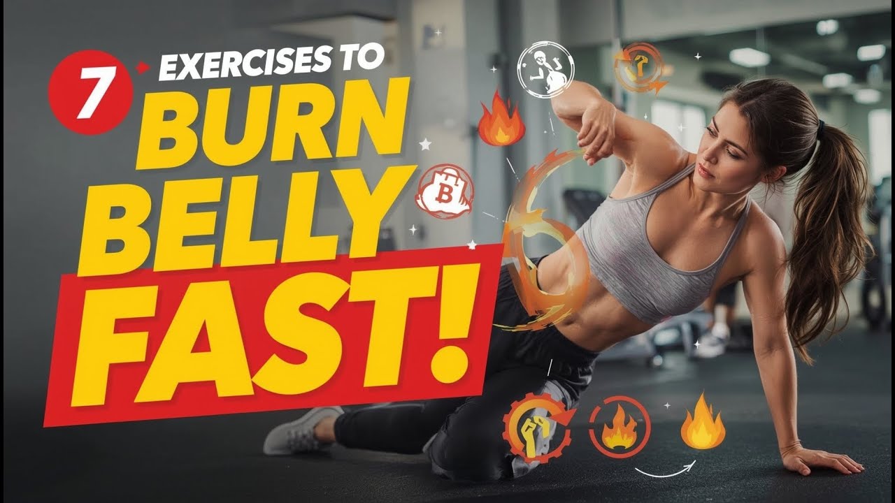 7 Exercises to Burn Belly Fat Fast how to burn belly fat fast YouTube