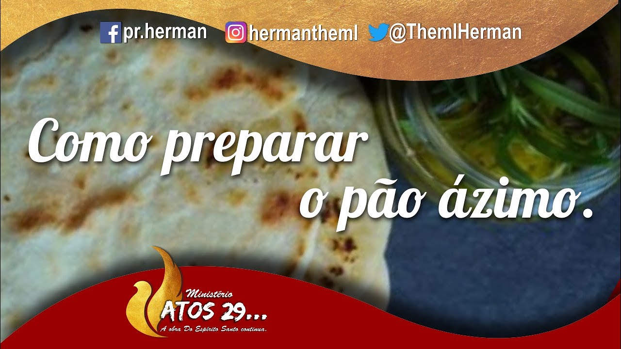 Pão ázimo, pão asmo, matzá. (como fazer) - YouTube