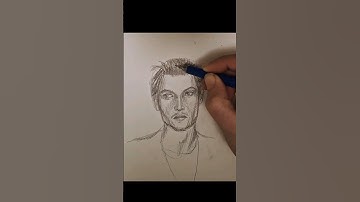 Johnny Depp Portrait Drawing #pencil