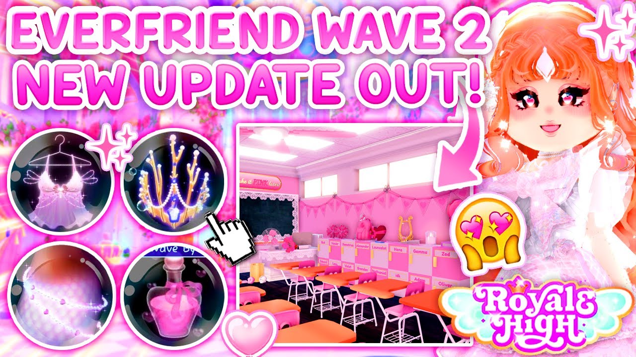 ⚠UPDATE OUT NOW! NEW EVERFRIEND MERMAID ITEMS + CLASSROOM RP 💗Royale High New Update Roblox