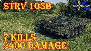 Strv 103B  WoT  9.4k Damage, 7 Kills Westfield  World of Tanks