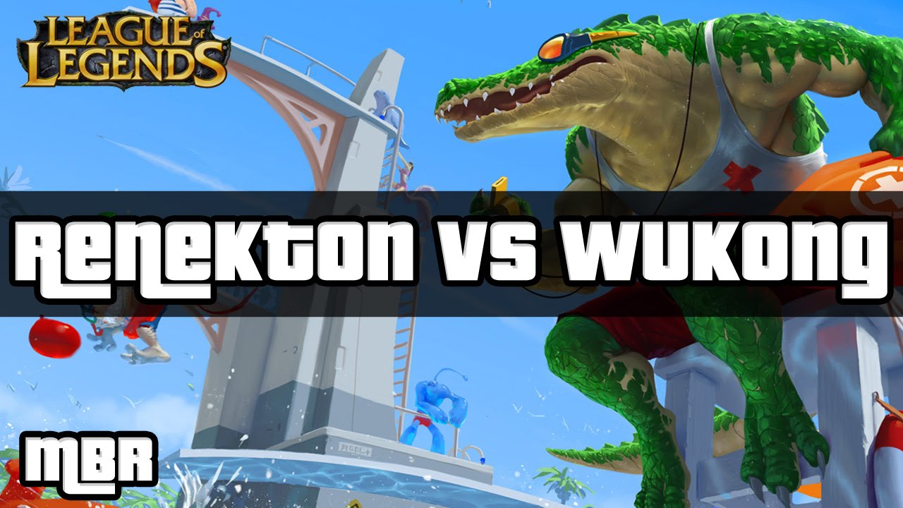 Pool Party Renekton Vs Wukong - Top Lane - Season 6 - League Of Legends - HD