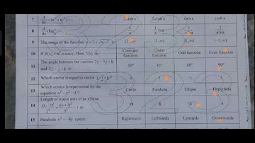 2nd Year Math McQs Solved Paper Faisalabad board 2023 Group II|12Math mcqs solved paper Faisalabad