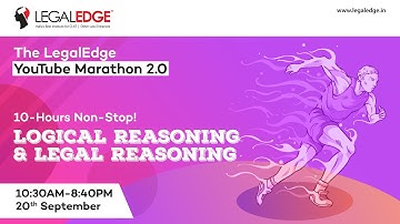 Logical & Legal Reasoning |10 Hours Non-Stop Live Class | CLAT | AILET 2020 | LegalEdge Marathon