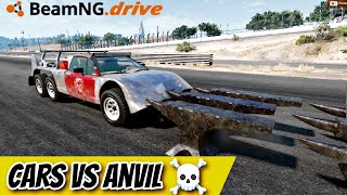 CARS VS ANVIL 💥 REALISTIC CAR CRASH BEAMNG DRIVE NO COMMENTARY GAMEPLAY (PART-3)