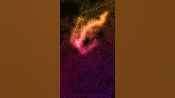 A* Pathfinding Algorithm finds the shortest route on a real map ✨ #math #simulation #pathfinder