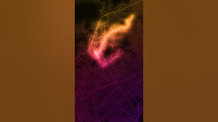 A* Pathfinding Algorithm finds the shortest route on a real map ✨ #math #simulation #pathfinder