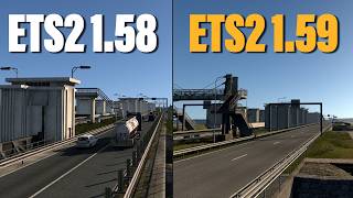 ETS2 1.58 vs ETS2 1.59... Benelux & More....