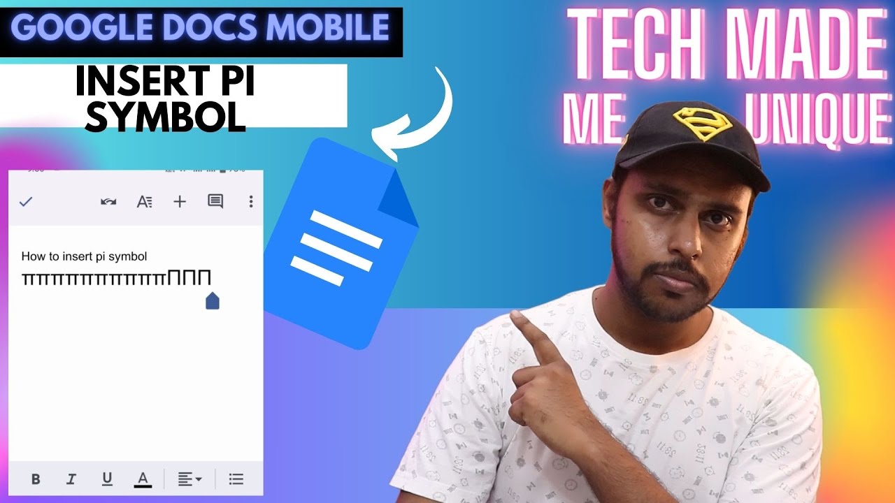 How to insert pi symbol in Google docs mobile | how to add pi sign in google docs mobile
