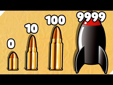 Видео: ЭВОЛЮЦИЯ РАЗМЕРА ПУЛИ, МАКСИМАЛЬНЫЙ УРОВЕНЬ! Bullet Stack