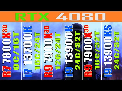 R7 7800X3D vs i7 13700K vs R9 7900X3D vs i9 13900K vs R9 7950X3D vs i9 13900KS || PC GAMES TEST ||
