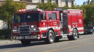 LAFD Engine 75 Responding