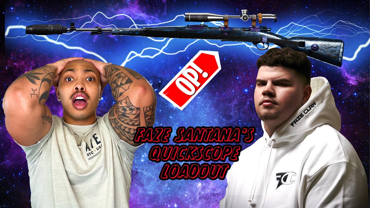 Faze Quick Scopes I TRIED FaZe SANTANA'S QUICKSCOPE LOADOUT...😱 (+ RAGE & GIGGLES) - YouTube