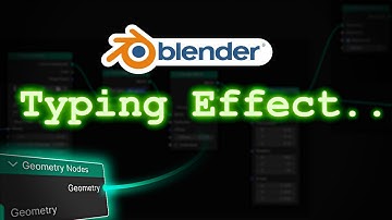 Blender Geometry Nodes - Procedural Typing Effect Tutorial