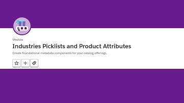 Industries Picklists and Product Attributes Trailhead || Salesforce