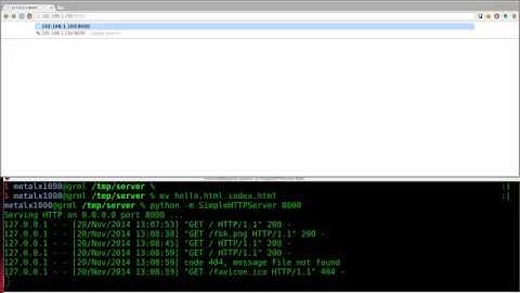 Setup a Webserver with Python   Linux Tutorials clip13