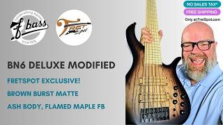 Less Bling, Same Bite: F Bass BN6 Modified Deluxe Brown Burst FretSpot Exclusive