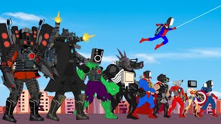 Skibidi Toilet:Team SUPERHERO HULK & SPIDERMAN, Avengers :Returning from the Dead SECRET- FUNNY.