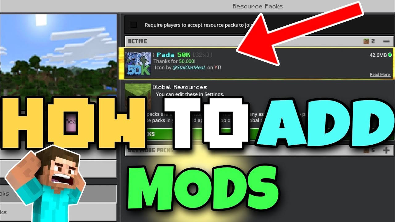 how to install mods in minecraft pe. (2023) YouTube