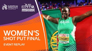 Dongmo retains her European indoor shot put title | Event replay | Istanbul 2023