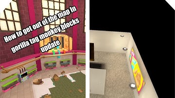 How to get out of the map in gorilla tag monkey blocks update #gorillatag #gtag #vr #glitch