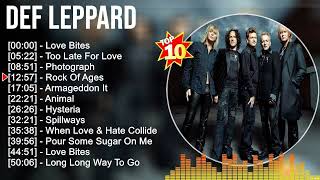 Def Leppard Greatest Hits ~ The Best Of Def Leppard ~ Top 10 Artists of All Time
