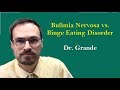 What is the difference Bulimia Nervosa and Binge Eating Disorder?