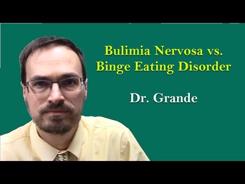 What is the difference Bulimia Nervosa and Binge Eating Disorder?