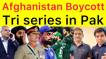 BIG BREAKING 🛑 Afghanistan REFUSED to tour of Pakistan for Tri Nation series in Nov after Conflict