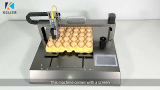 The egg printer can print 20,000 eggs an hour