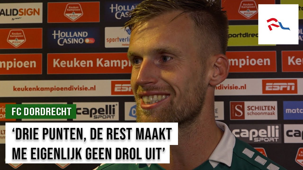 Toine van Huizen na winst FC Dordrecht op FC Den Bosch - YouTube