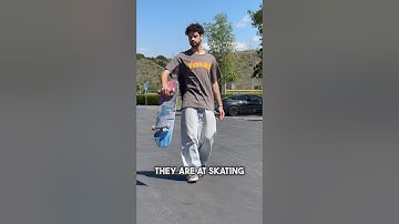 Things that skaters do that just make sense.. SPOTTING SKATERS #skateboarding #skate #sk8 #shorts