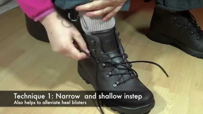 The tip - How to lace boots to be more comfortable 