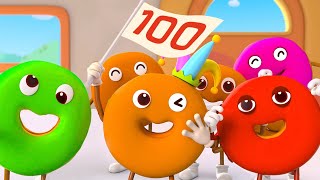 lets count to 100 learn colors with donuts kids songs cartoon for kids babybus