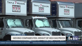 Las Vegas movers face tough choices due to gas prices