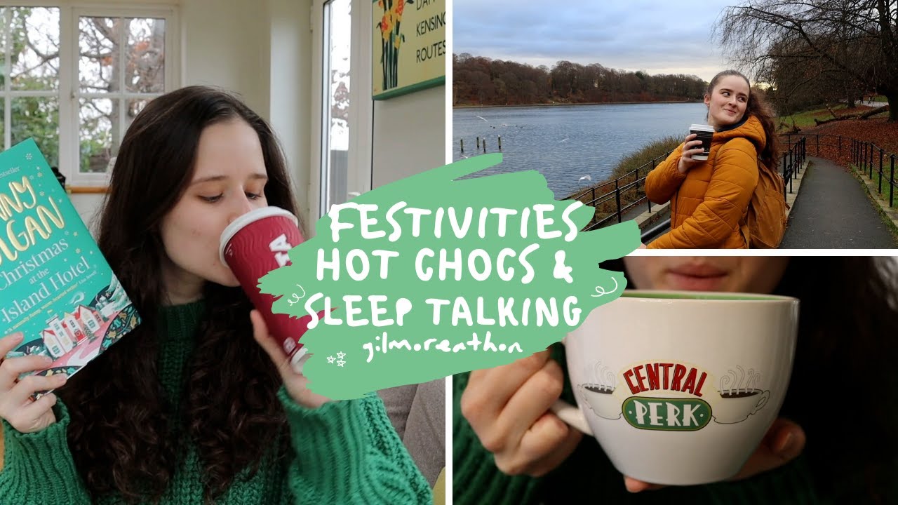 FEELING FESTIVE & SLEEP TALKING // gilmore girls readathon vlog