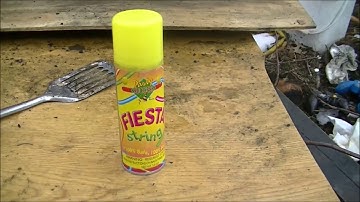 Can Of Silly String EXPLODES In A Microwaving In Slow Motion