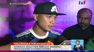 perlawanan persahabatan harimau malaysia perkuat benteng pertahanan bertemu filipina 19 mac 2017