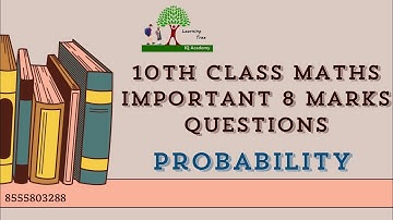 probability / 10th class important 8 marks questions/ cbse Maths / Anwar sir