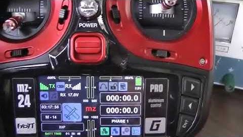 Graupner MZ-24 Pro voltage bug while in the telemetry menus