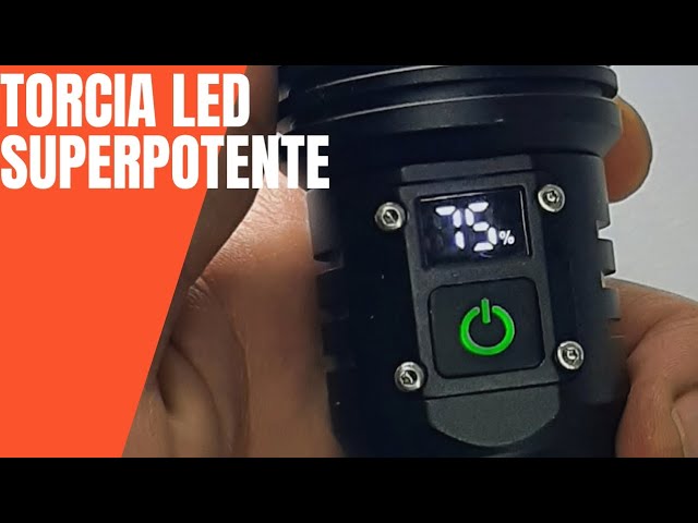 Maxesla Torcia LED Potente Professionale, 2000 Lumen Torcia LED