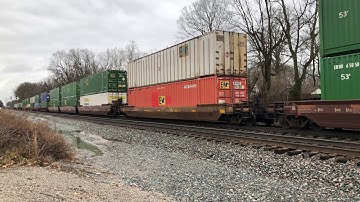 NORFOLK SOUTHERN GE ES40DC GEVO Southbound Intermodal Container Train