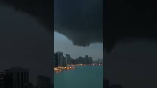 Tornado over new york city CAUGHT ON CAMERA
