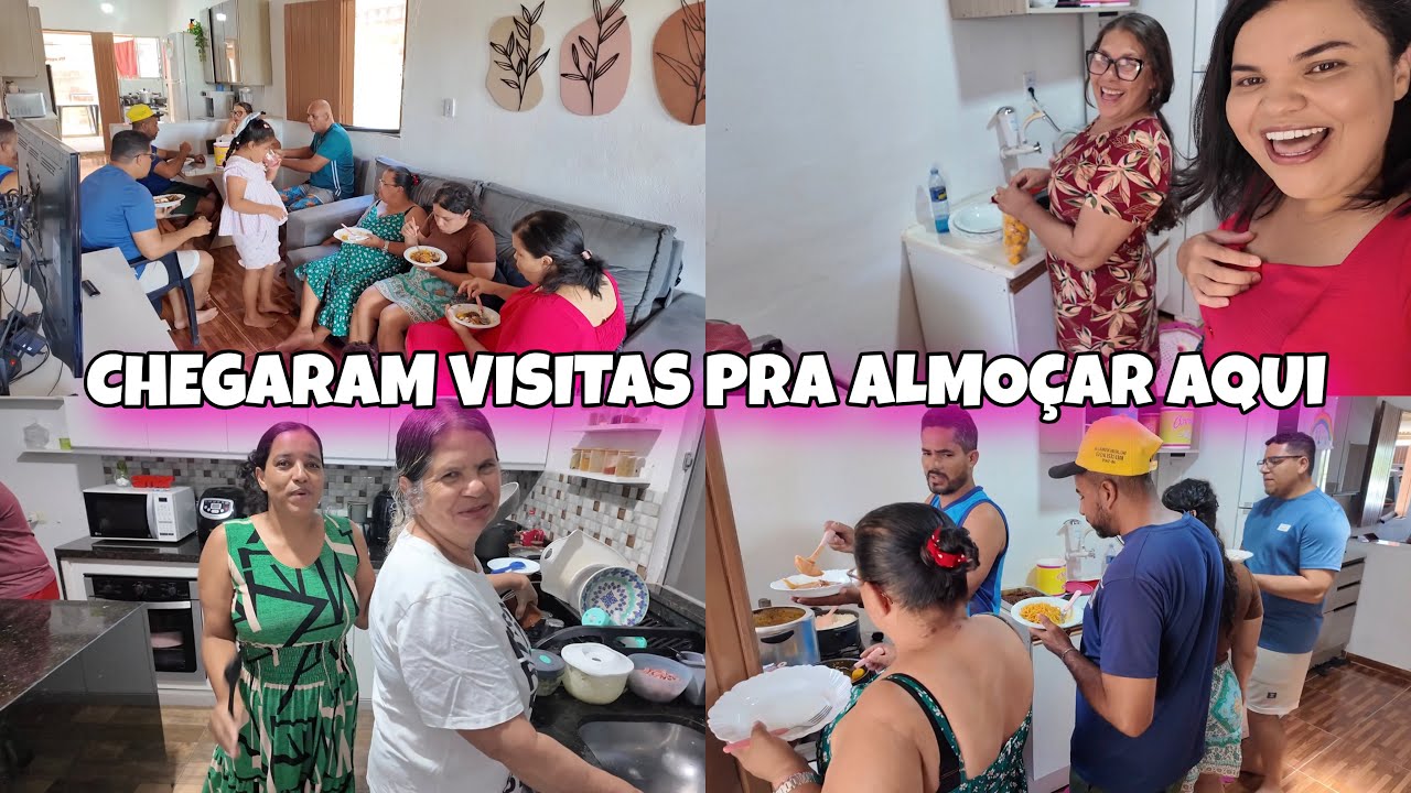 OLHA QUEM CHEGOU NA BAHIA🥹FIZ ALMOÇO ESPECIAL PRA FAMÍLIA,A CASA ENCHEU,SEGUIDORES ALMOÇANDO COMIGO🥳